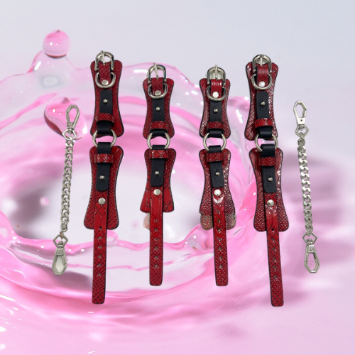 Bộ BDSM 10 món cao da cao cấp vân đỏ 5