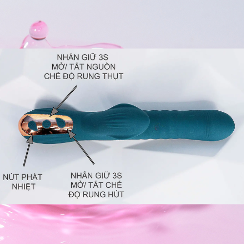 Dương Vật Gỉa Ấm Nóng Rung Thụt 36 Chế Độ 1