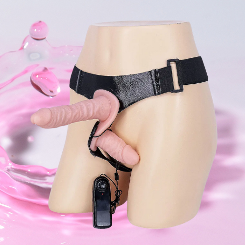 Dương vật giả có dây đeo Ultra 2 đầu rung nhiều chế độ 12