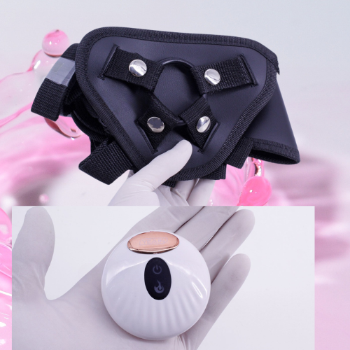 Dương vật giả có dây đeo pin sạc điều khiển từ xa 3
