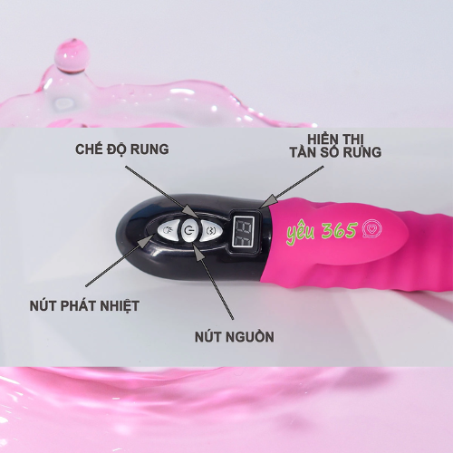Dương vật giả tự đông rung toả nhiệt Heatnc 2