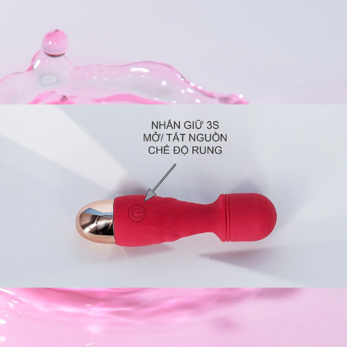 Mát xa điểm G mini kèm 4 đầu nhỏ gọn pin sạc 3