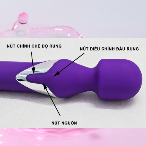 Máy mát xa điểm G 2 đầu có bi xoay Aphojoy pin sạc 4