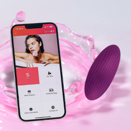 Máy mát xa Lưỡi rung Svakom Edeny siêu mềm điều khiển qua app có quần lót 1