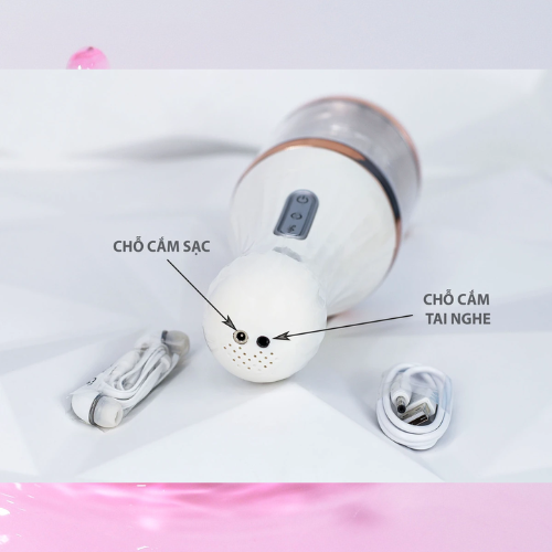 Máy thủ dâm âm đạo giả tự động rung xoay 8