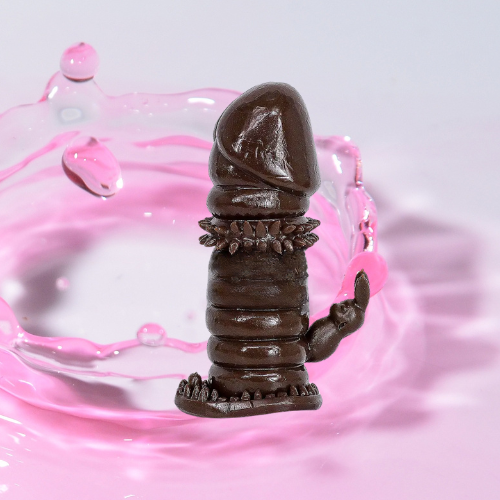 Sex toy bao cao su đôn dên siêu mềm gai có nhánh 1