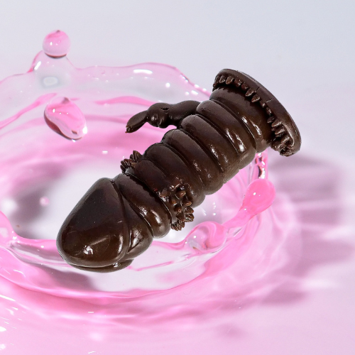 Sex toy bao cao su đôn dên siêu mềm gai có nhánh 3