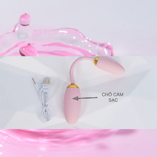 Trứng rung 2 đầu Ankni nhỏ gọn có điều khiển từ xa 2
