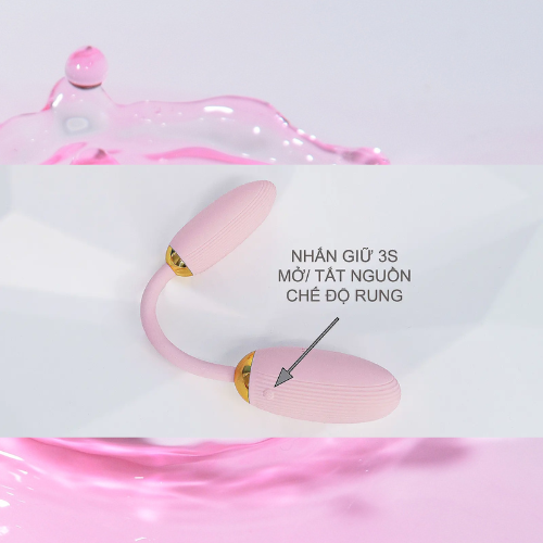 Trứng rung 2 đầu Ankni nhỏ gọn có điều khiển từ xa 3