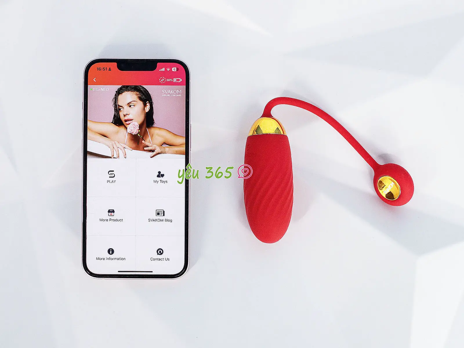 Trứng rung tình yêu Svakom Ella Neo điều khiển Smartphone