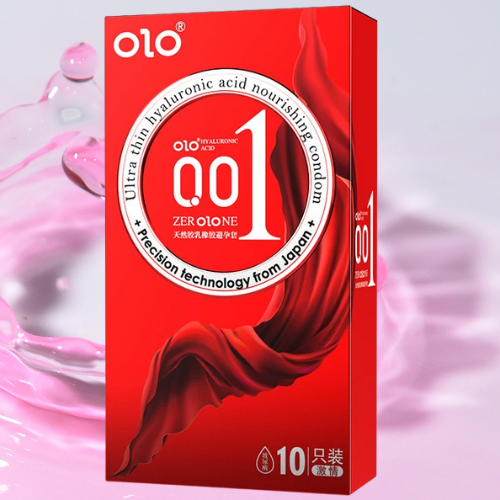 Bao cao su OLO Thin 001 Square Red gai nổi đặc biệt siêu mỏng