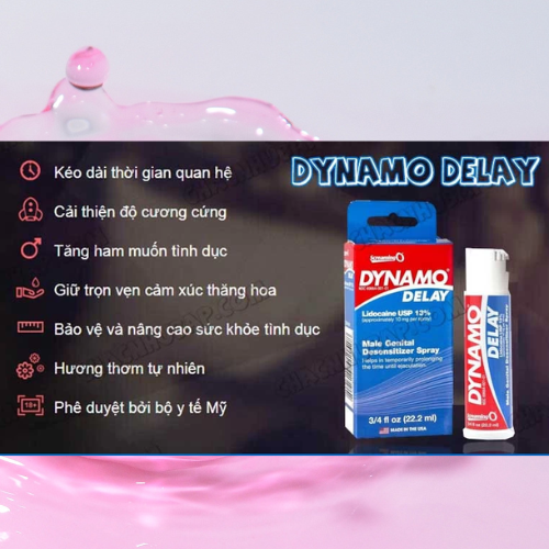 Chai xịt chống xuất tinh sớm Dynamo Delay 222ml 3