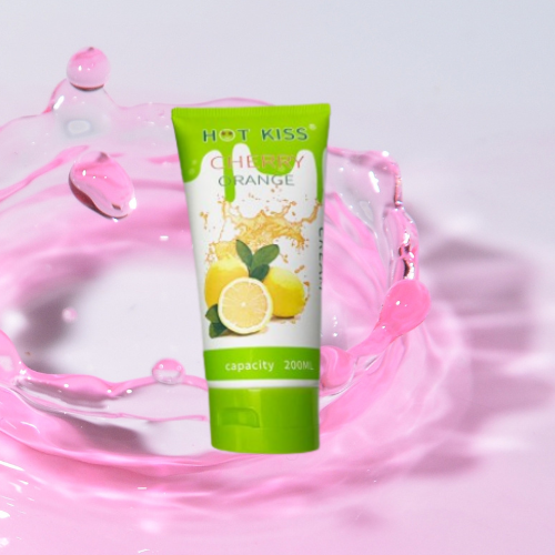 Gel bôi trơn Hot Kiss hương cam chai lớn 200ml 1