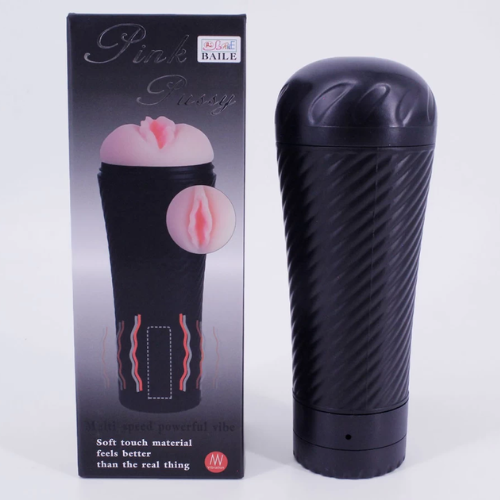 Âm đạo giả đèn pin Pink Pussy có rung