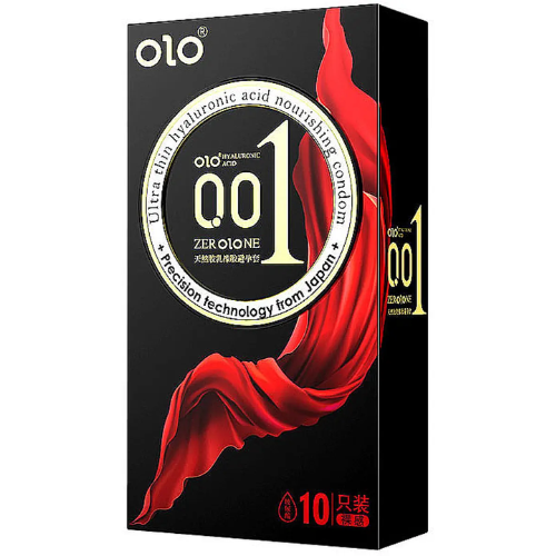 Bao cao su OLO Thin 001 Square Black hộp 10 bao