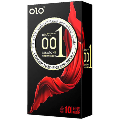 Bao cao su OLO Thin 001 Square Black hộp 10 bao