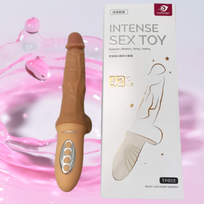 Dương vật giả Intense rung thụt, phát nhiệt 42 độ
