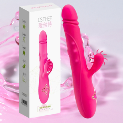 Dương vật giả lưỡi cao cấp Esther bi xoay Rung - Thụt