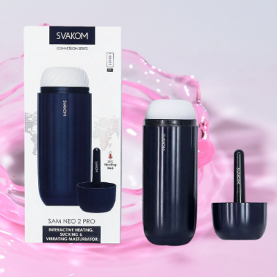 Máy thủ dâm âm đạo giả tự động Svakom Sam Neo 2 Pro phát nhiệt kết nối điều khiển toàn quốc