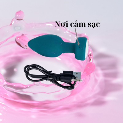 Phích Cắm Hậu Môn Rung Phát Sáng Kèm Điều Khiển Từ Xa