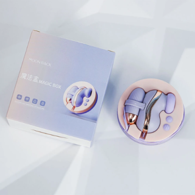 Trứng rung Moon Back Magic Box 2 đầu rung hút