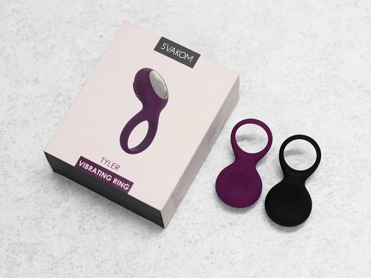 Vòng rung tình y&ecirc;u Svakom Tyler rung 5 ch&ecirc;́ đ&ocirc;̣ pin sạc