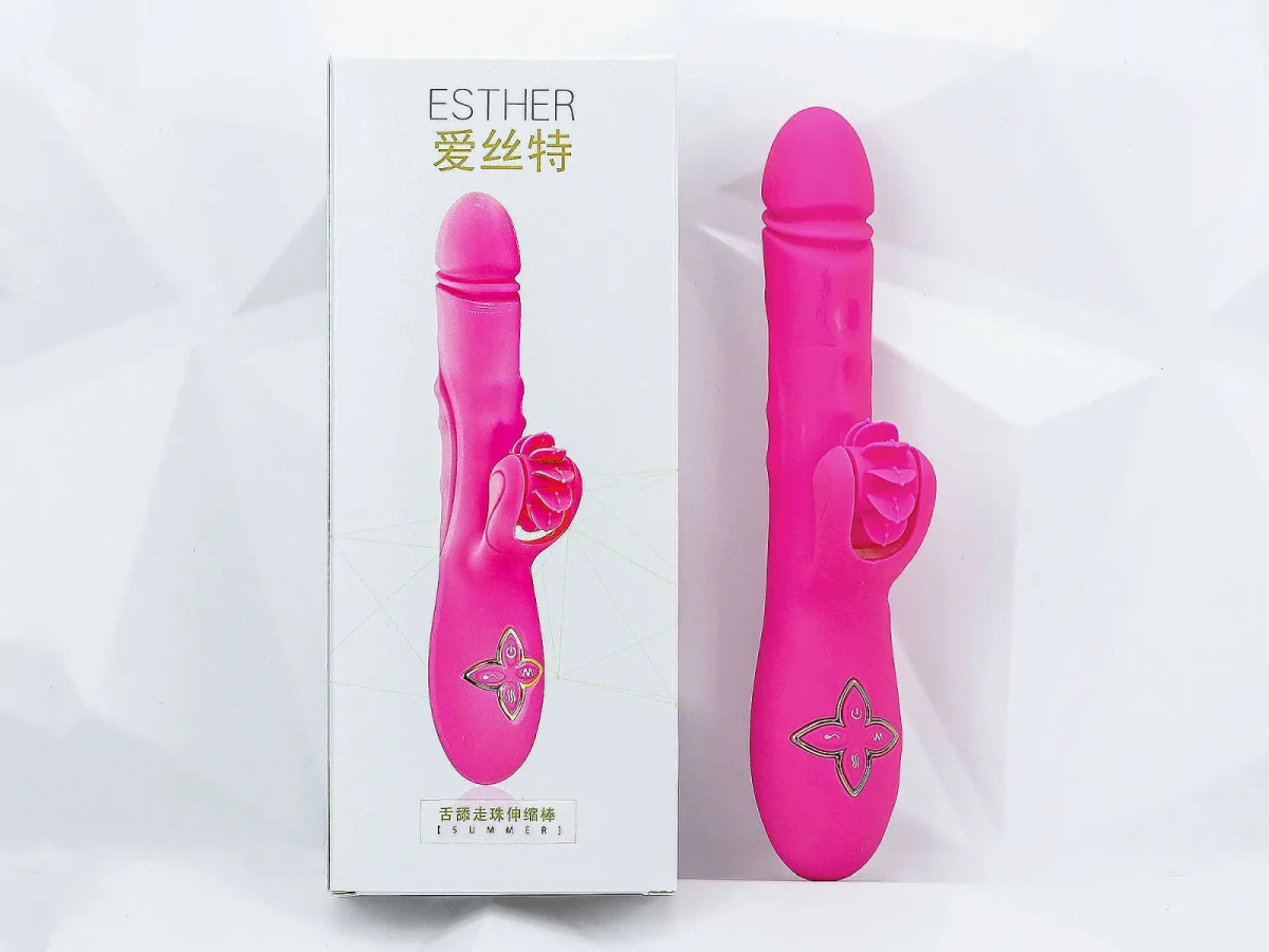 Dương v&acirc;̣t giả lưỡi cao cấp Esther bi xoay Rung - Thụt
