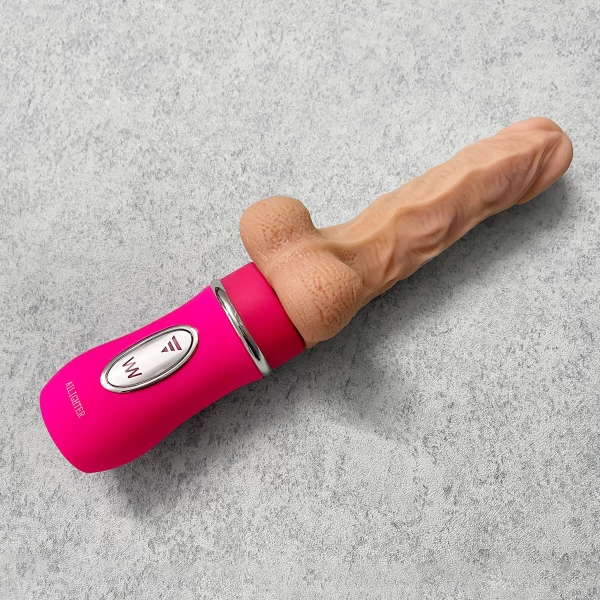 Dương vật giả Ailighter rung, thụt, ph&aacute;t nhiệt