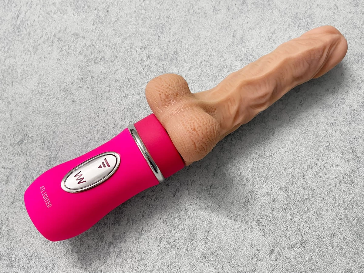 Dương vật giả Ailighter rung, thụt, ph&aacute;t nhiệt