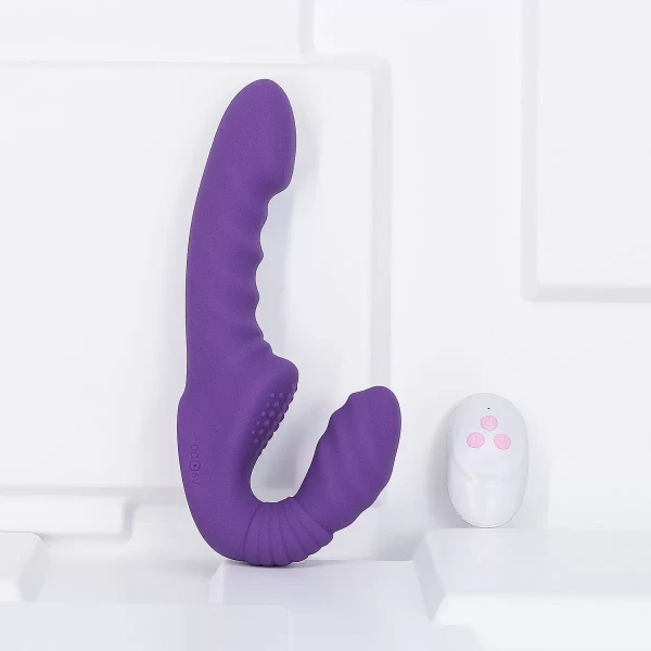 Dương vật kết hợp kích hậu điều khiển từ xa pin sạc