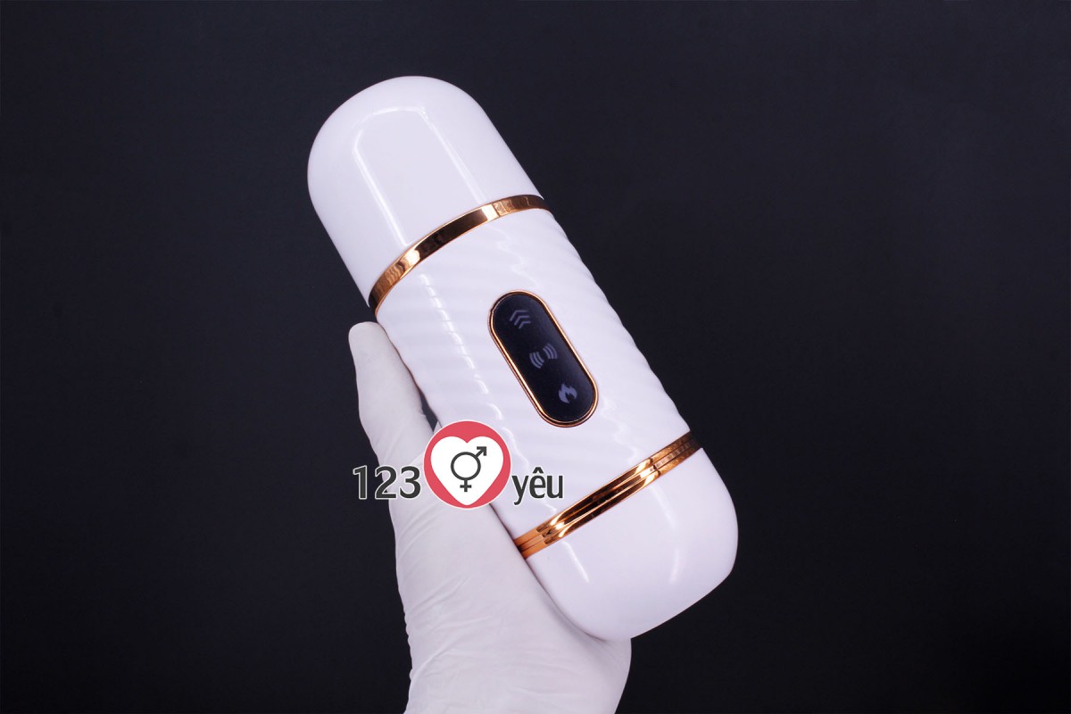 Dương vật giả có đế Cyclone Fire rung thụt, phát nhiệt điều khiển từ xa 2