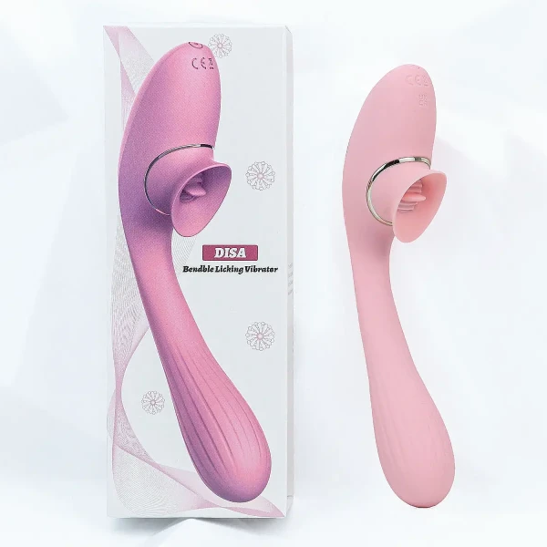 Lưỡi liếm rung 2 đầu pin sạc nhỏ gọn