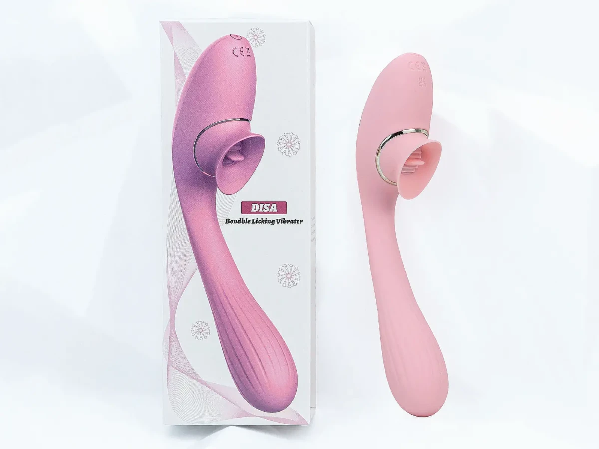 Lưỡi liếm rung 2 đầu pin sạc nhỏ gọn