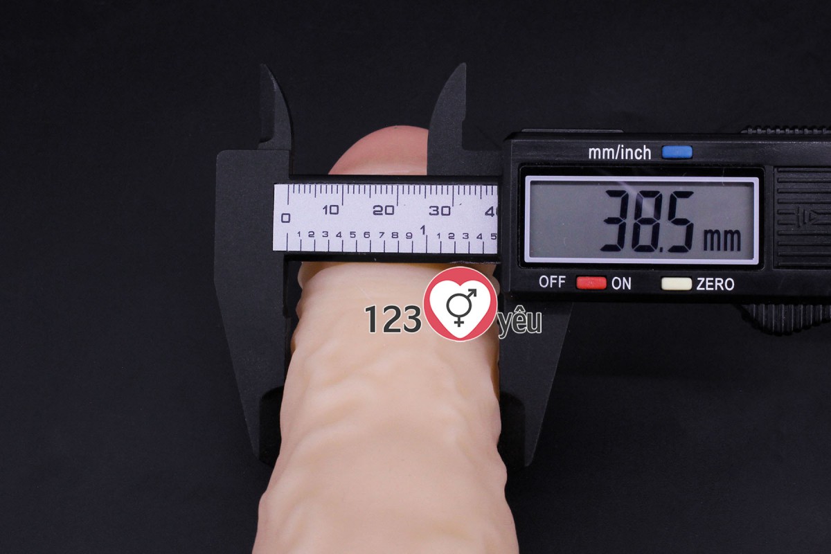 Dương vật giả có đế rung Lovetoy 9.5inch 12