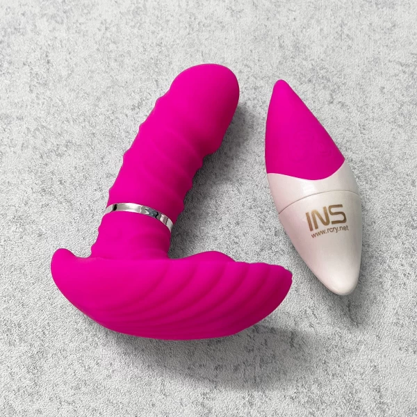 Dương vật giả vỏ sò cao cấp có remote kết hợp trứng rung