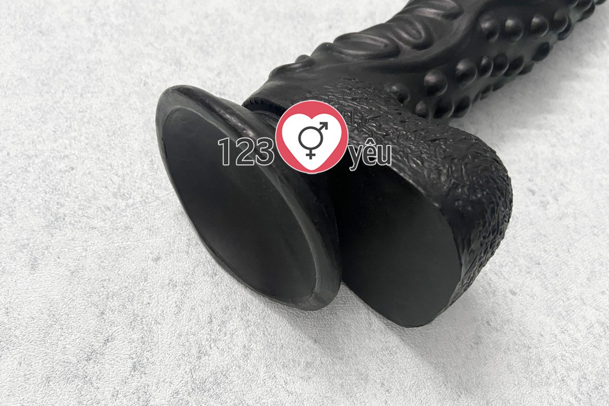 Dương vật giả có đế siêu khủng 10 inch màu Đen 4