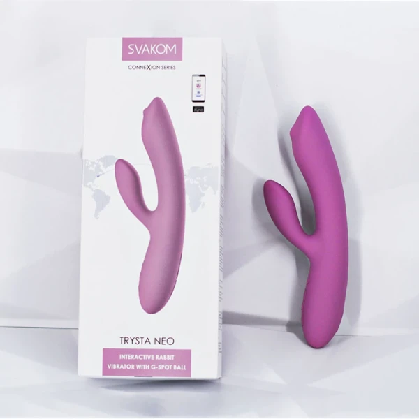 Máy mát xa điểm G Svakom Trysta Neo với bi lăn điều khiển qua APP