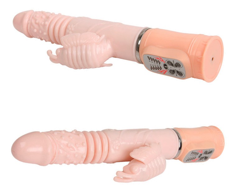 Sex toy dương vật giả phát nhiệt cao cấp pin sạc Wild Butterfly 3