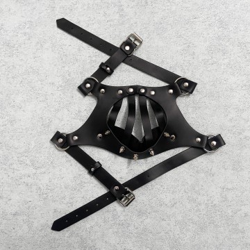 Đồ chơi tình yêu mặt nạ khóa miệng da