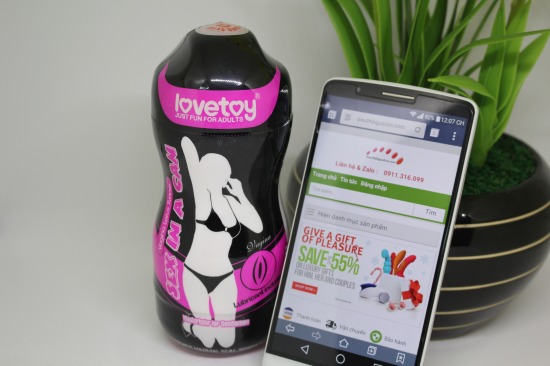 Âm đạo giả box nhỏ gọn cao cấp Lovetoy có rung 4