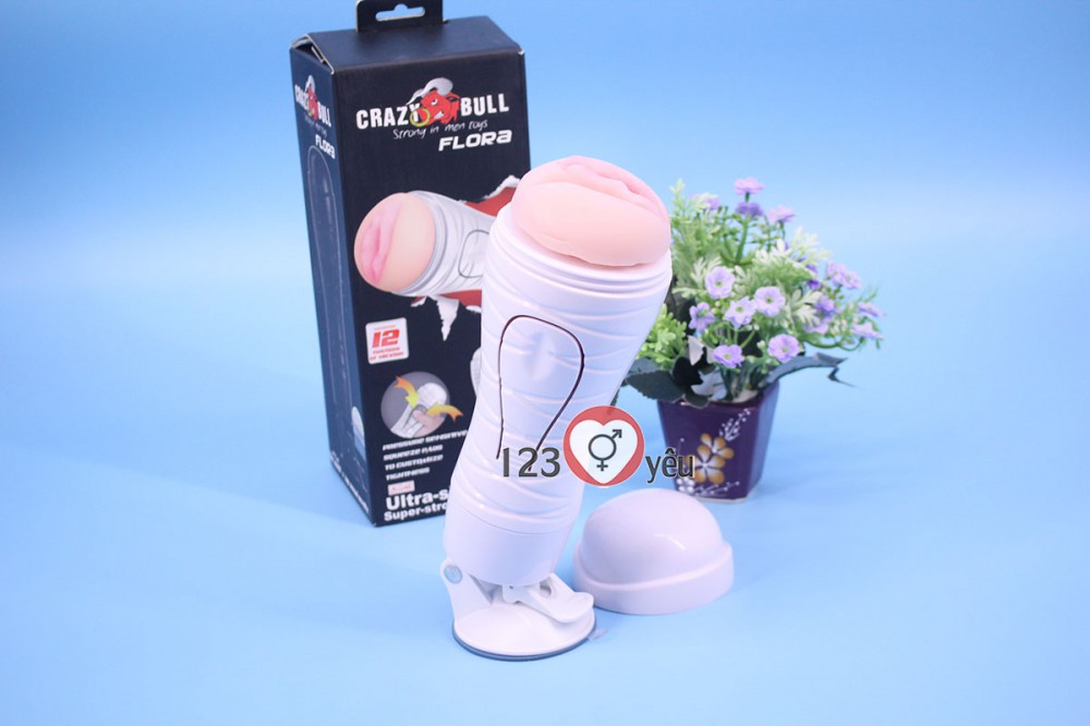 Sex toy âm đạo giả Crazy Bull có đế dạng CUP pin sạc 5