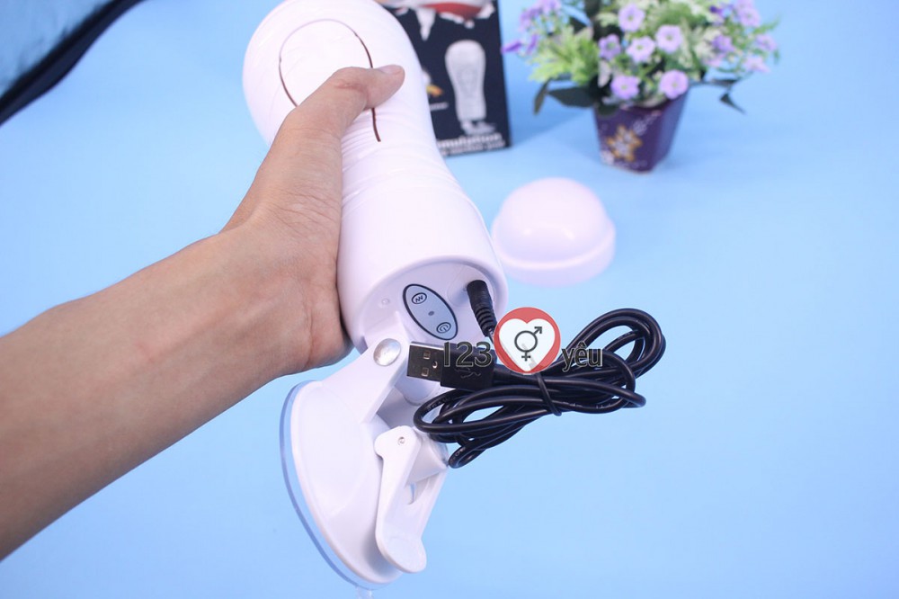 Sex toy âm đạo giả Crazy Bull có đế dạng CUP pin sạc 12