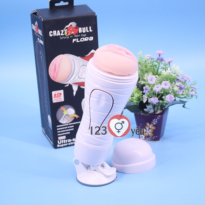 &Acirc;m đạo giả Crazy Bull c&oacute; đế dạng CUP pin sạc