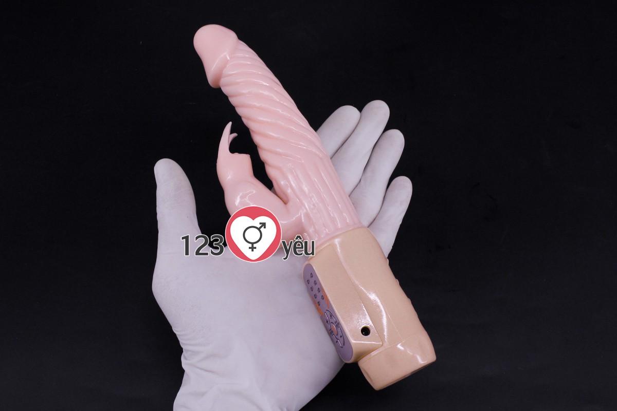 Dương vật giả Fire Bunny rung, ngoáy phát nhiệt pin sạc 3