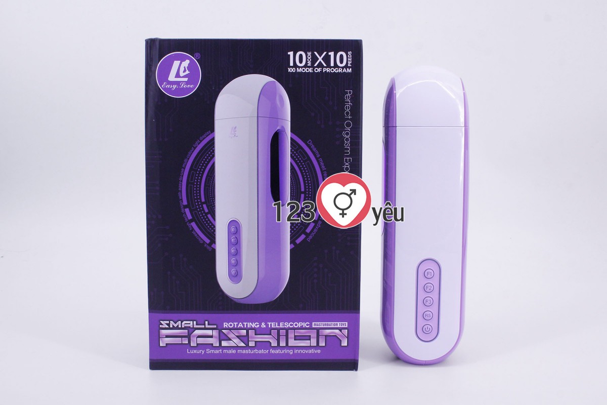 Âm đạo giả rung xoay - thụt - phát nhiệt kết nối Bluetooth Easy Love 1
