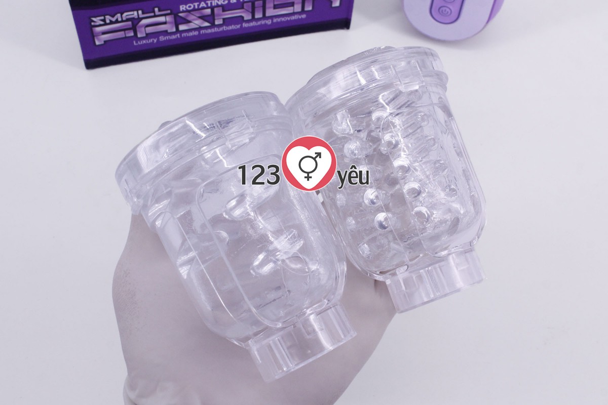 Âm đạo giả rung xoay - thụt - phát nhiệt kết nối Bluetooth Easy Love 4