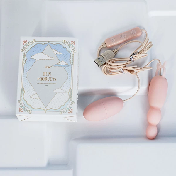 Trứng rung tình yêu Fun Products 2 đầu có kích hậu