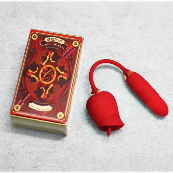 Trứng rung tình yêu hoa hồng hai đầu