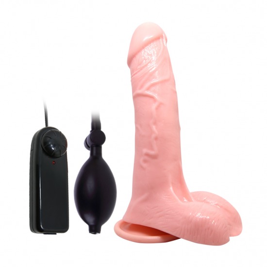 Dương vật giả bom hơi có đế Inflatable giống thật 1