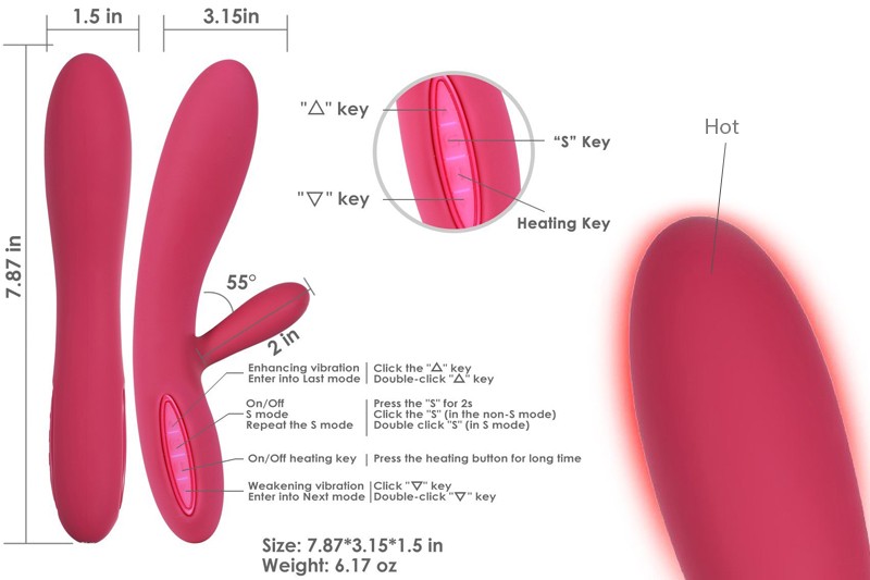 Sex toy massage điểm G Svakom Lester chính hãng nhập khẩu USA 7